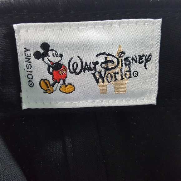 Vintage Walt Disney World Hat Mickey One Size Adjustable Strapback Black - Picture 4 of 5